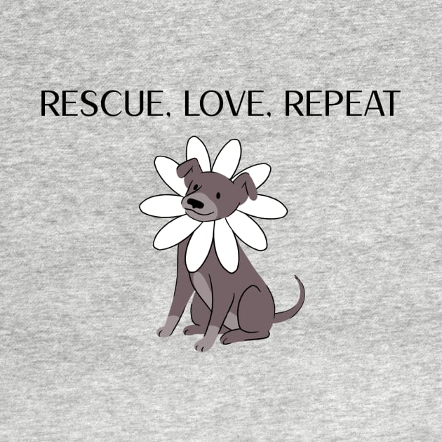 Rescue, Love, Repeat Dog by Hill Designs